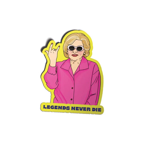 Legend Never Dies Betty Sticker