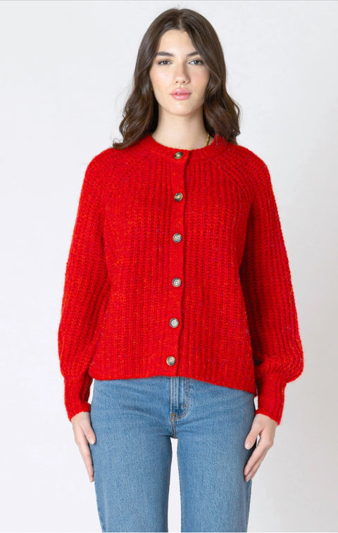 Dex Ruby Crewneck Textured Cardigan