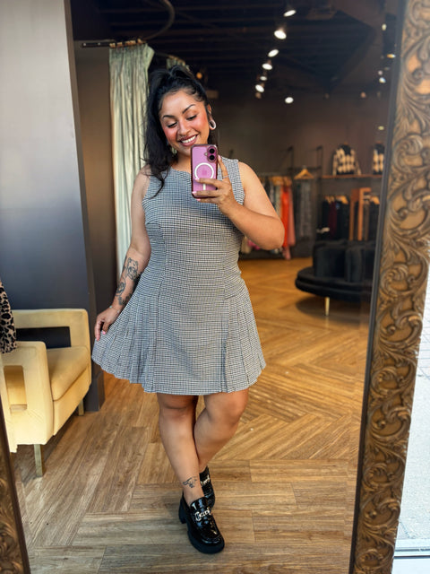 Sadie & Sage Honour Roll Pleated Mini Dress