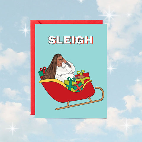 Beigh Sleigh Christmas Card