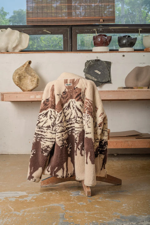 Kuwalla Printed Sherpa Fleece- 3 Colours