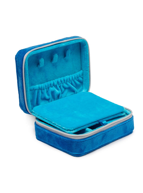 Velvet Jewelry Zip Case- 5 Colours