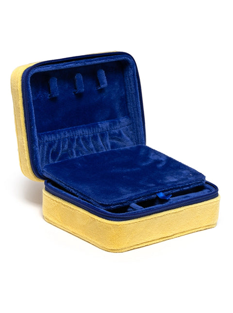 Velvet Jewelry Zip Case- 5 Colours