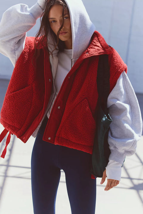 Free People Scout It Out Fleece Vest- 2 Colours