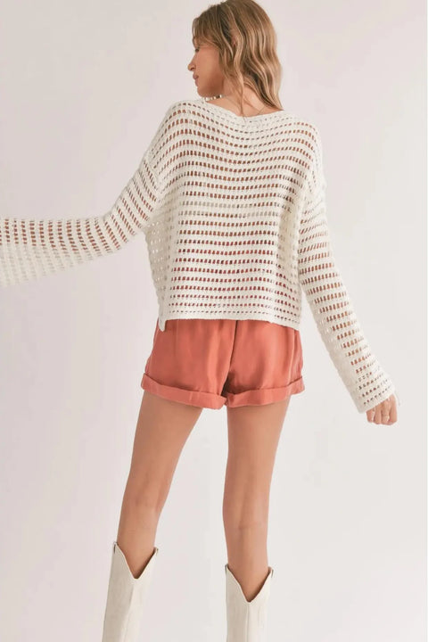 Carlita Open Knit Sweater