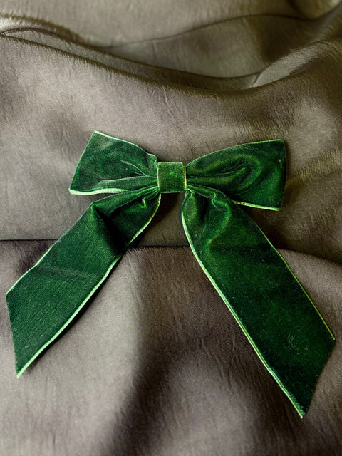 Ernest & Kelly Velvet Hair Bows- 2 Colours