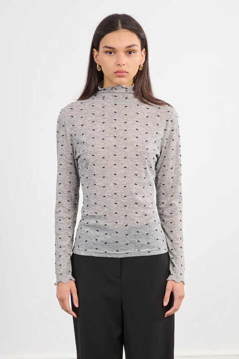 Molly Bracken Bowie Mock Neck Shirt