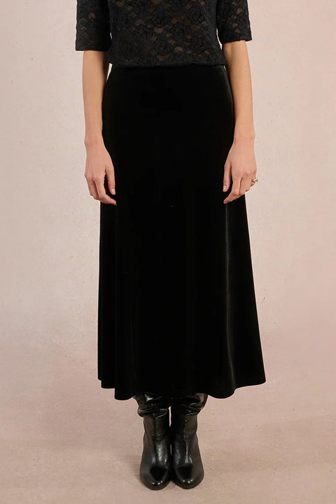 Molly Bracken Mylo Velvet Maxi Skirt