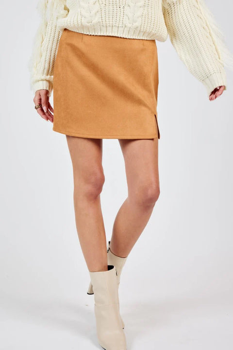 Soho Faux Suede Mini Skirt