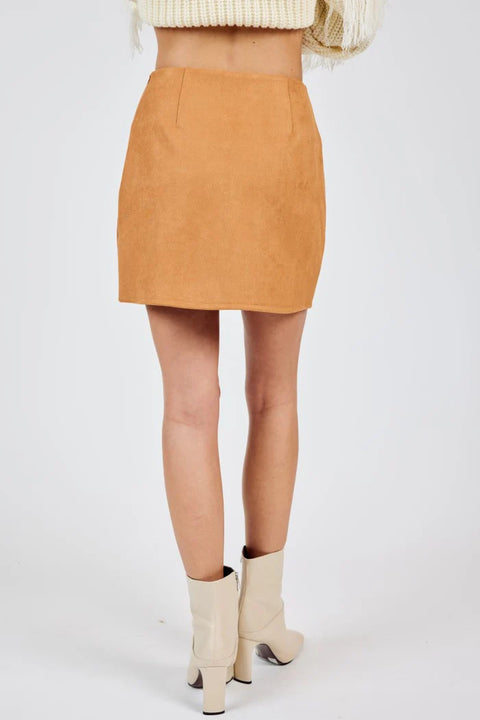 Soho Faux Suede Mini Skirt