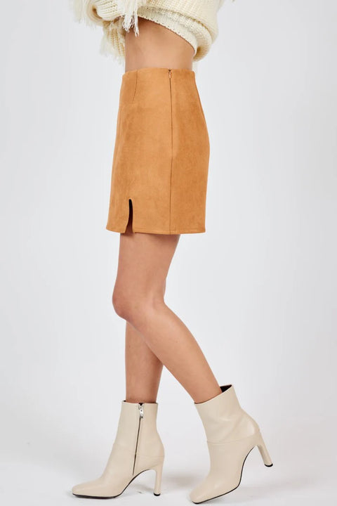 Soho Faux Suede Mini Skirt