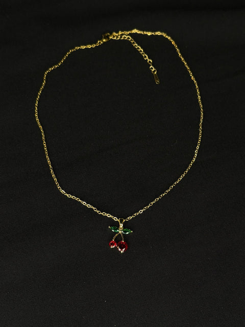 Ernest & Kelly Cherry Jewel Necklace