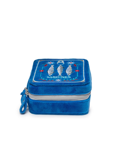 Velvet Jewelry Zip Case- 5 Colours
