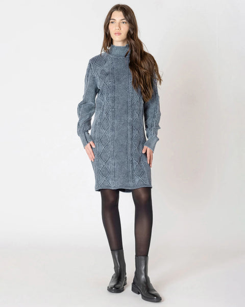 Dex Abby Cable Mock Neck Sweater Dress- 2 Colours