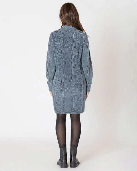 Dex Abby Cable Mock Neck Sweater Dress- 2 Colours