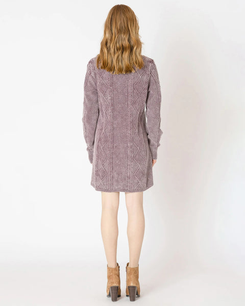 Dex Abby Cable Mock Neck Sweater Dress- 2 Colours