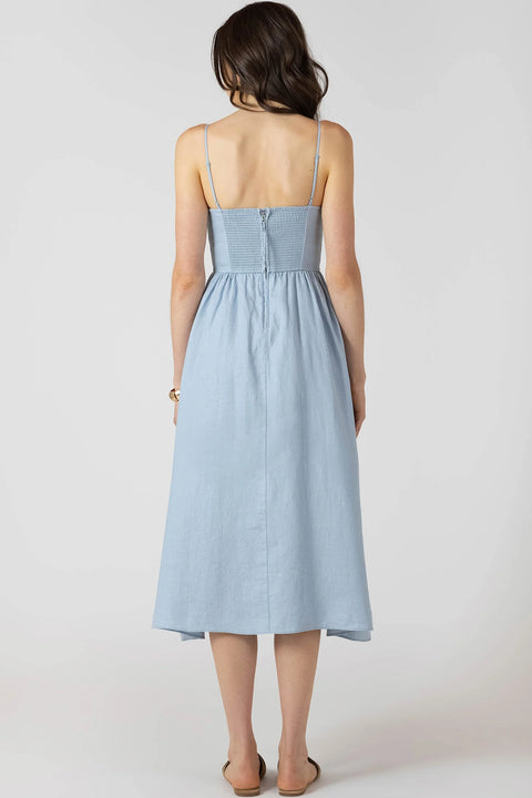 Dex V Waist Midi Dress