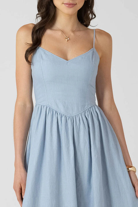 Dex V Waist Midi Dress