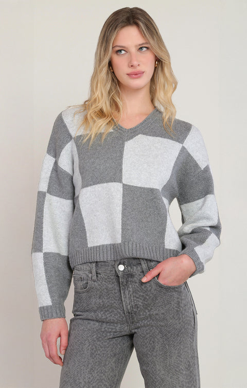 Dex Clara Colourblock Sweater - Extended Sizes
