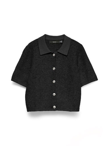 Vero Moda Diana Polo Short Sleeve Cardigan- 2 Colours