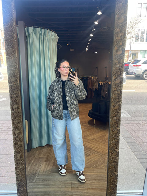 Brunette The Label Denim & Faux Fur Jacket