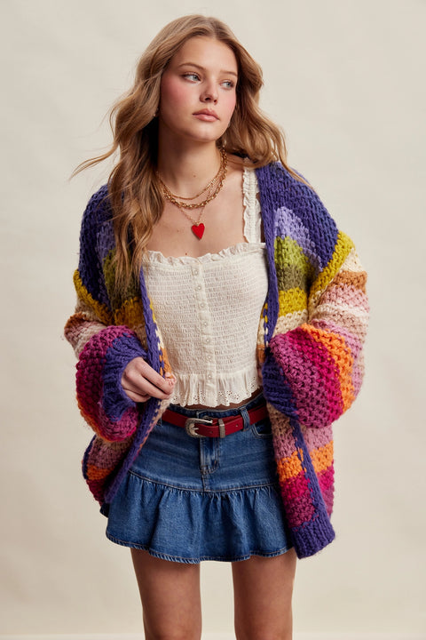 Good Mood Striped Cardigan - 2 Colours