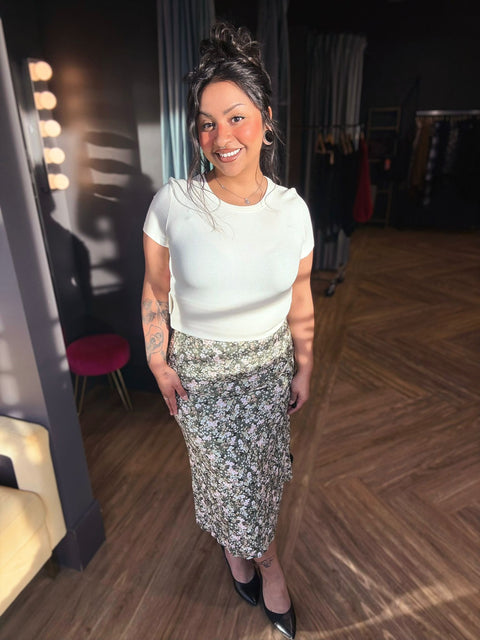 Sadie & Sage Sweet Escape Midi Skirt