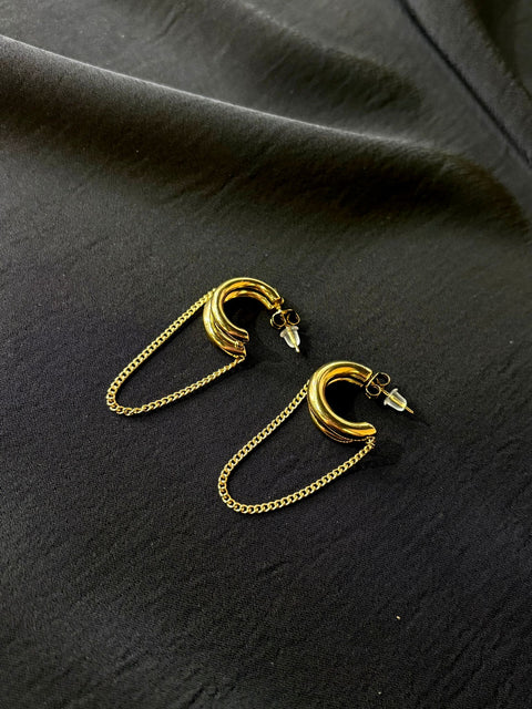 Ernest & Kelly Double Hoop Earrings 2 Colours