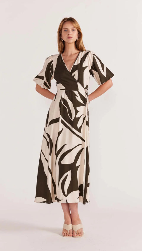 Staple The Label Acacia Wrap Midi Dress