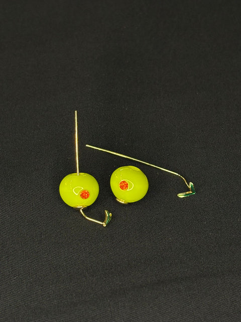 Ernest & Kelly Olive Martini Earrings