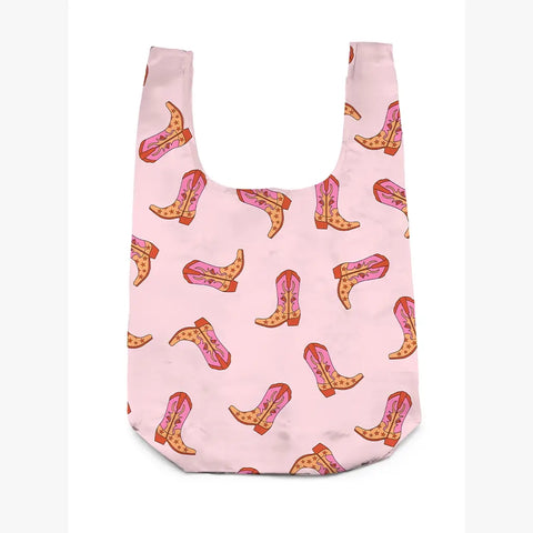 2-in-1 Bag Charm Reusable Shopping Bag- 8 Styles