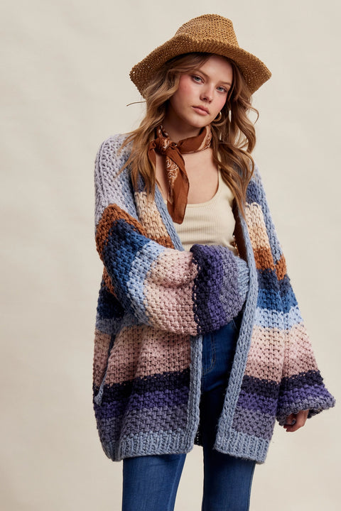 Good Mood Striped Cardigan - 2 Colours