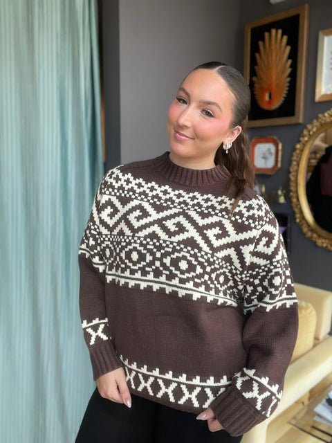 Brunette The Label Fair Isle Sweater- 2 Colours