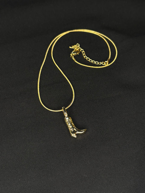 Ernest & Kelly Cowboy Boot Necklace