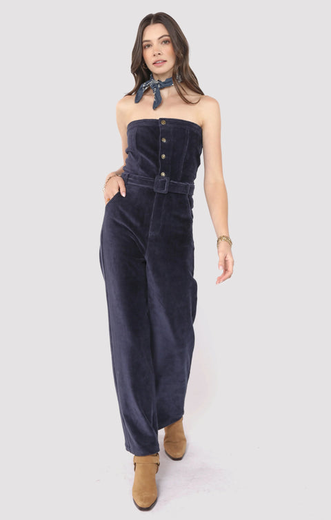 Sadie & Sage Morrison Strapless Belted Jumpsuit