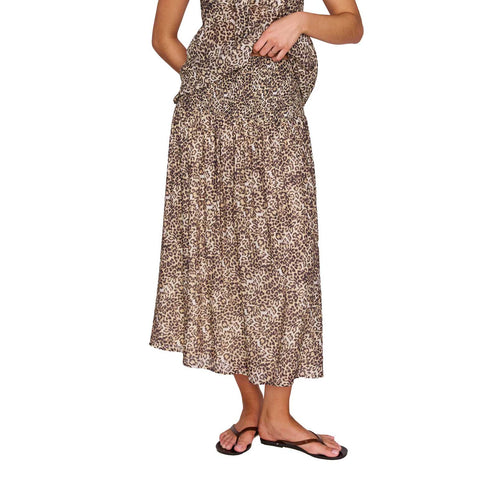 Minkpink Tahlia Leopard Midi Skirt
