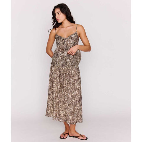 Minkpink Tahlia Leopard Midi Skirt