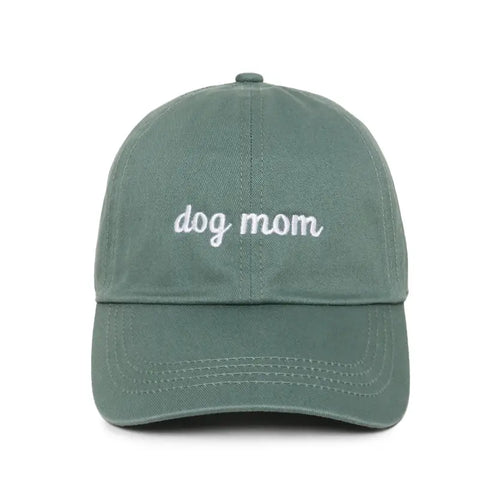 Dog Mom Embroidery Baseball Cap- 2 Colours