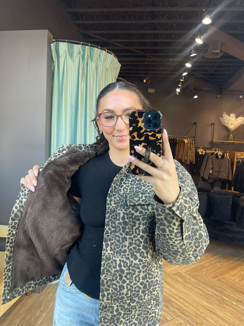 Brunette The Label Denim & Faux Fur Jacket