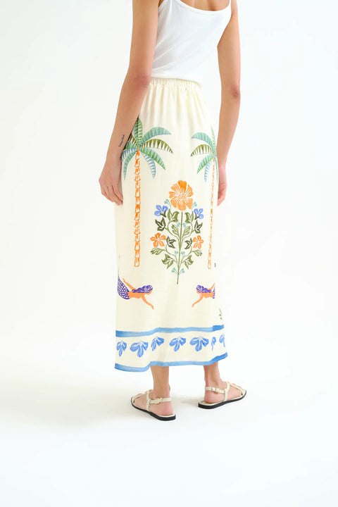 Compania Fantastica Palm Mermaid Midi Skirt