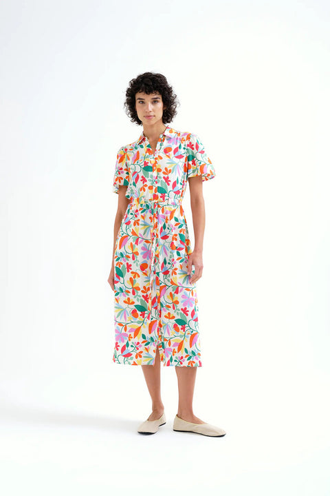 Compania Fantastica Lotto Print Midi Dress