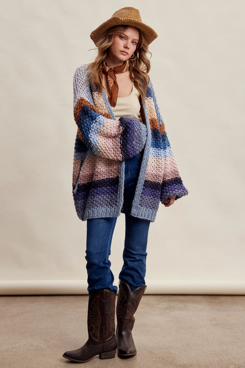 Good Mood Striped Cardigan - 2 Colours