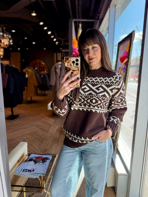 Brunette The Label Fair Isle Sweater- 2 Colours