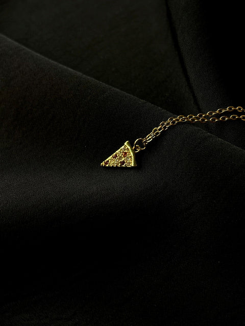 Ernest & Kelly Pizza Charm Necklace