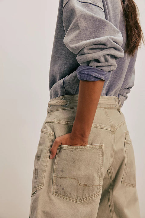 Free People Moxie Pull-On Barrel Jeans- 3 Colours