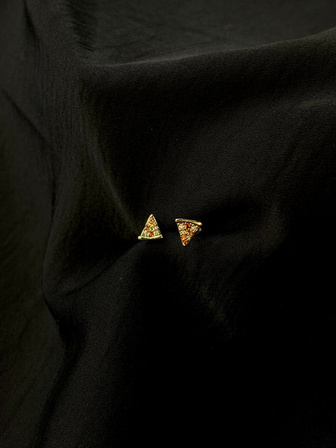 Ernest & Kelly Pizza Stud Earrings
