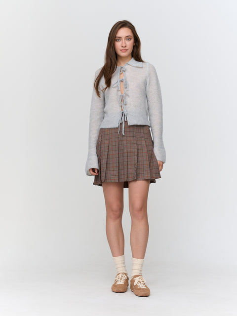 24Colours Melody Pleated Mini Skirt
