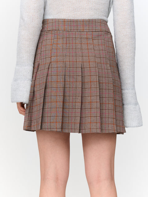 24Colours Melody Pleated Mini Skirt