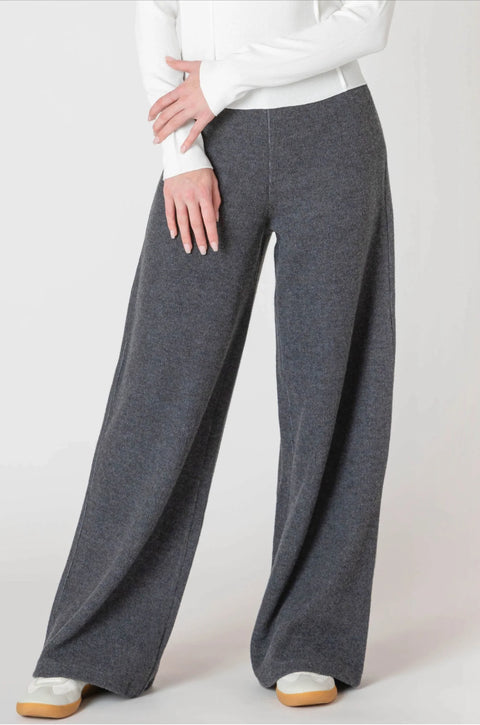 Room 34 Sandy Wide Leg Ribbed Pant- 2 Colours