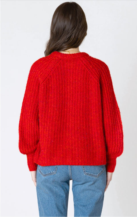 Dex Ruby Crewneck Textured Cardigan